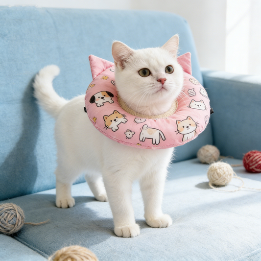 Pink Cat Ear Elizabeth Collar