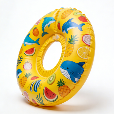 Yellow Ocean & Fruit Elizabeth Collar