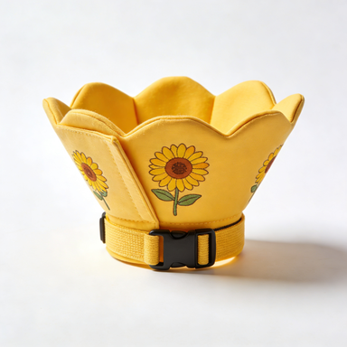 Sunflower Print Soft Pet Collar – Cone Alternative for Healing & Protection