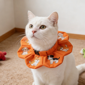 Flower-Shaped Soft Pet Recovery Collar – Cute Cone Alternative for Cats & Dogs